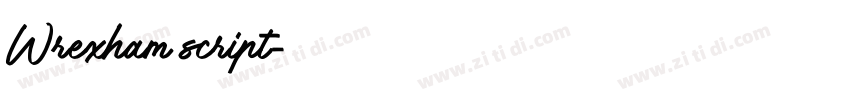 Wrexham script字体转换